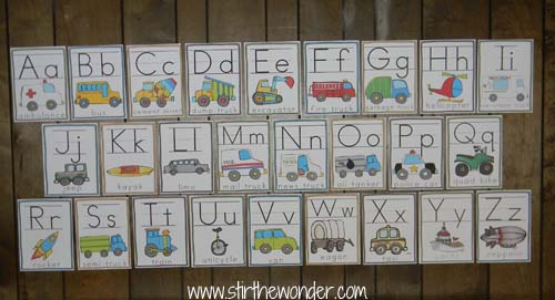 alphabet wall