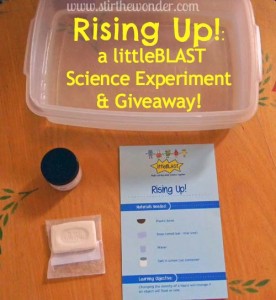 Rising Up!: a littleBLAST Science Experiment & Giveaway {Saturday Science} | Stir the Wonder #science #preschool