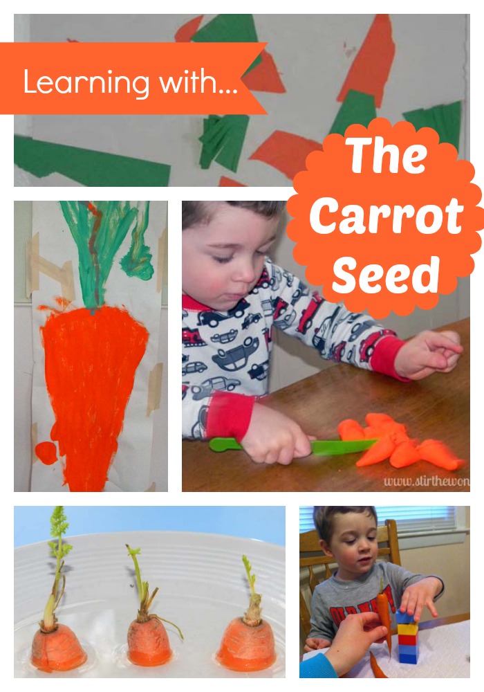 Hands-On Learning with The Carrot Seed | Stir the Wonder #handsonplay #bfiar #preschool