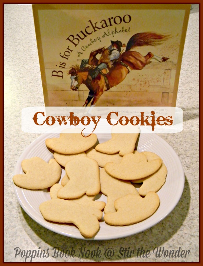 B is for Buckaroo- Cowboy Cookies | Stir the Wonder #poppinsbooknook 