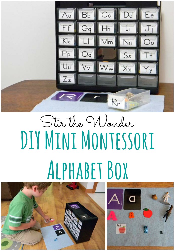 DIY Mini Montessori Alphabet Box