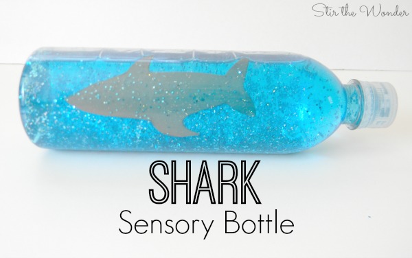 Shark Sensory Bottle has a calming effect on children! 