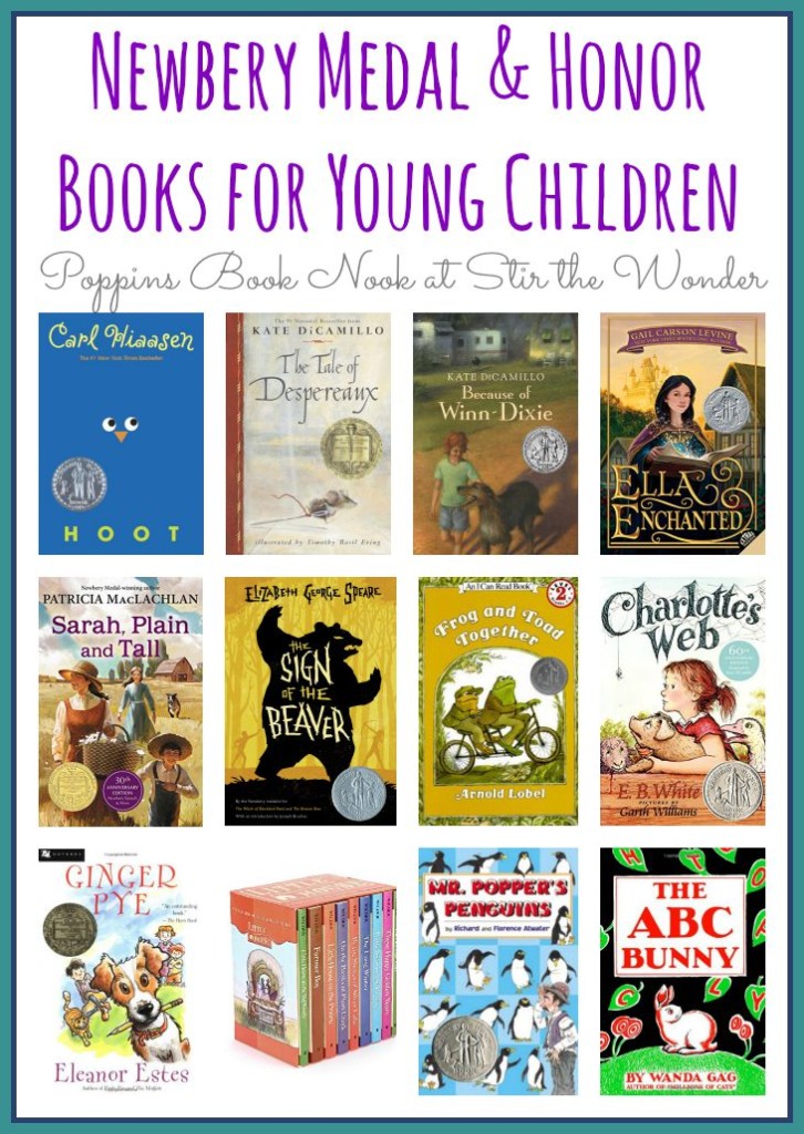 Newbery Medal and Honor Books for Young Children | Poppins Book Nook at Stir the Wonder