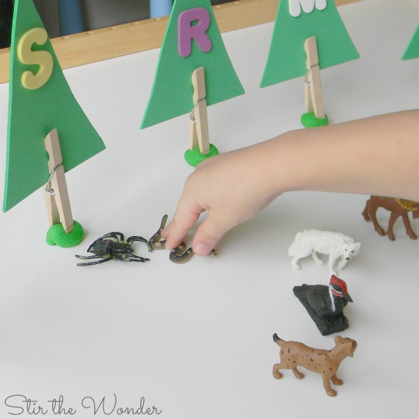 Forest Animals Letter Sounds Activity