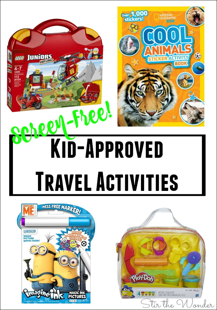 Try these Screen-Free Kid-Approved Travel Activities during your next family vacation! 