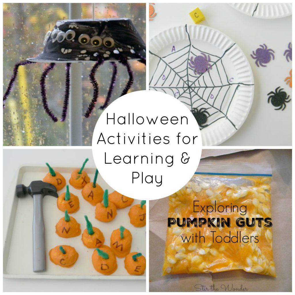 Halloween is such a fun time of year! Take advantage of your kid's excitment by working in some learning with these creative halloween activities! 