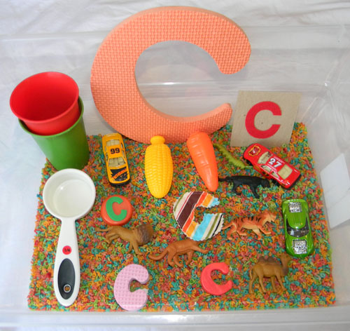 Letter ‘C’ Sensory Bin