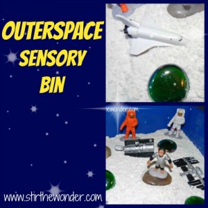 Outer Space Sensory Bin | Stir the Wonder #kbn #sensory #space #moon