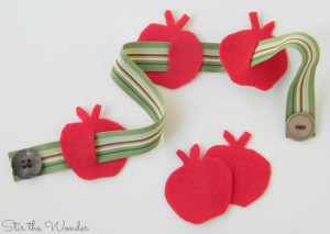 Button Worm and Apple Fine Motor Activity
