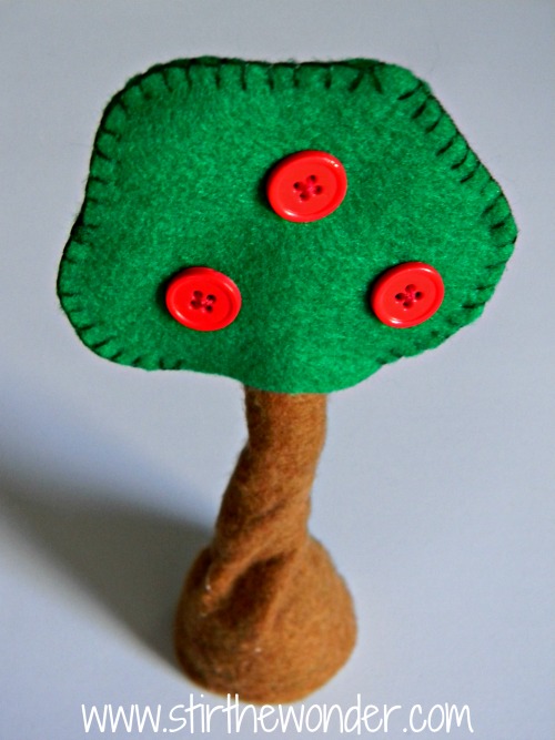 Felt Apple Trees for Small World Play