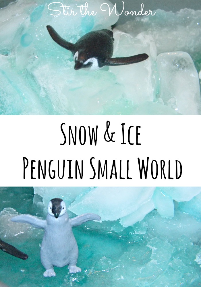 Bring the snow inside & make your own penguin habitat! Keep it in the freezer for a rainy day!