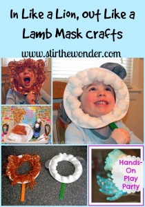 In Like a Lion, Out Like a Lamb Mask Crafts | Stir the Wonder
