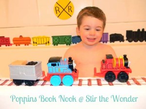Freight Train Bath {Poppins Book Nook} | Stir the Wonder