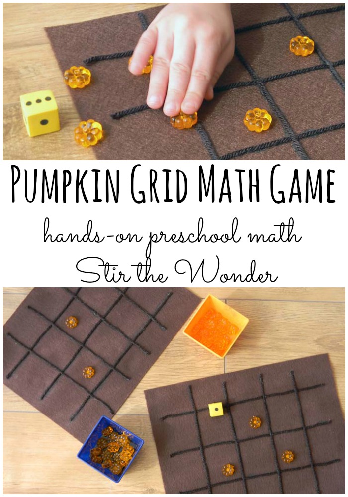 Pumpkin Grid Math Game