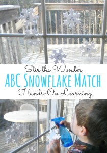 ABC Snowflake Match a fun way for toddlers & preschoolers to practice letter recognition!