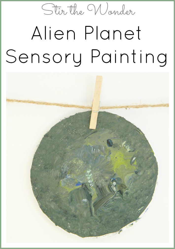 Alien Planet Sensory Painting