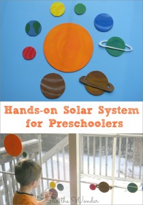 Hands-on Solar System for Preschoolers is a fun way for kids to learn about the planets!