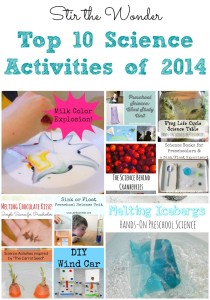 Top 10 Science Activities of 2014, Simple Science experiments for preschoolers using everyday items.