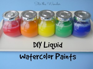 DIY Liquid Watercolor Paints - It's so easy to make a child could do it! | Stir the Wonder