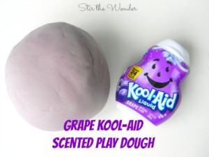 Grape Kool-Aid Scented Play Dough | Stir the Wonder