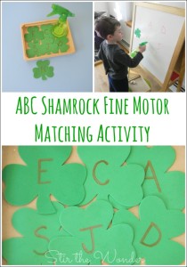 ABC Shamrock Fine Motor Activity