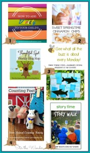 This week's Thoughtful Spot Weekly Blog Hop features posts from Cornerstone Confessions, Cutting Tiny Bites, Buggy and Buddy, Pre-K Pages and Rubberboots and Elf Shoes.