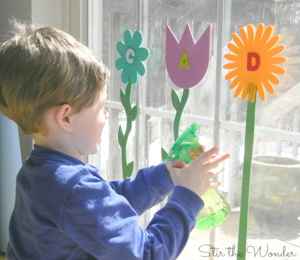 Spring Flowers Name and Fine Motor Activity