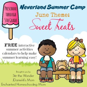 Neverland Summer Camp- an interactive calendar full of activities for preschoolers!