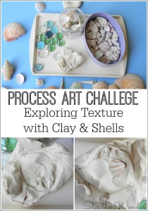 Process Art Challenge: Exploring Texture with Clay & Shells!