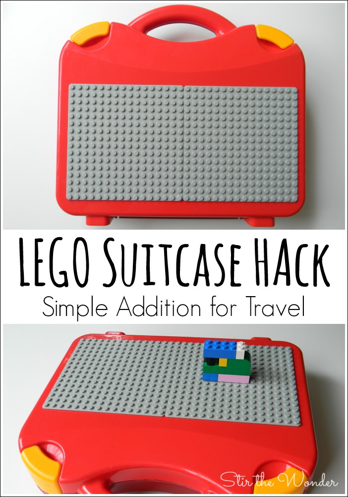 LEGO Suitcase Hack- The perfect screen-free activity for on the go kids!