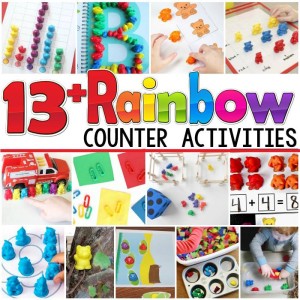 Hands-on learning with rainbow counters