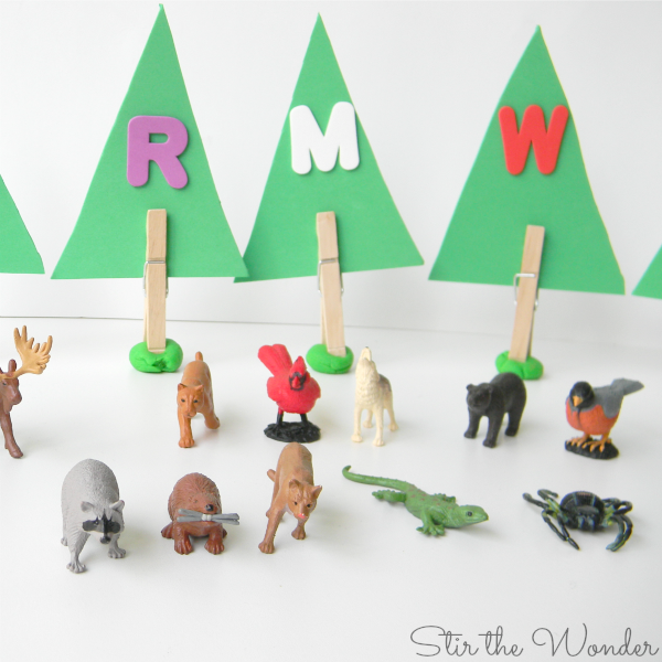 Forest Animals Letter Sounds Activity