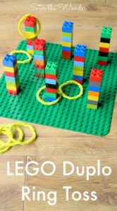 LEGO Duplo Ring Toss Game is fun for kids of all ages!
