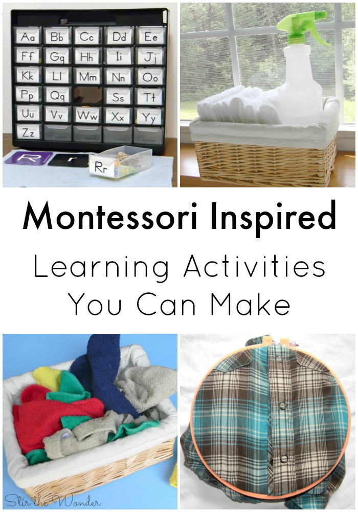 Montessori Inspired Learning Activities You Can Make