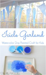 Kids will enjoy creating this Icicle Garland to help you decorate your home or classroom for winter!