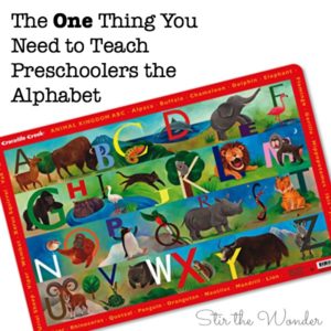 The One Thing You Need to Teach Preschoolers the Alphabet! You won't believe you didn't think of this sooner!