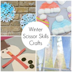 Kids will love practicing their fine motor skills with eight of the best winter themed scissor skills crafts from across the web!