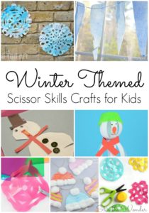 Kids will love practicing their scissor skills with these fun winter themed crafts!