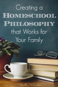 Have you ever thought about what your homeschool philosophy is? It is important to know what your homeschool philosophy is so that you have a focus for your children's education. This post will help you get started developing your own homeschool philosophy.