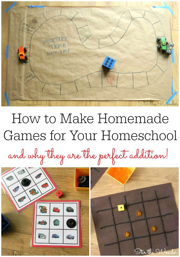 How to Make Homemade Games for your Homeschool