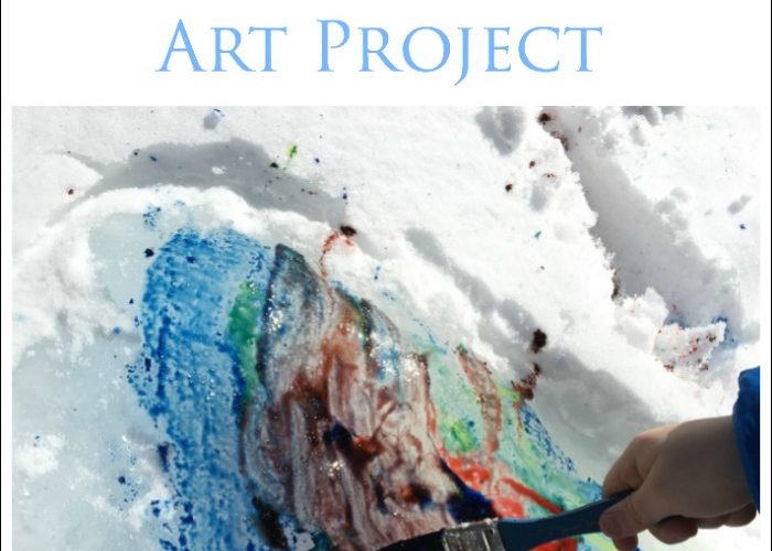 Painting Icicles is a wonderful outdoor process art project that kids love to do in the Winter!