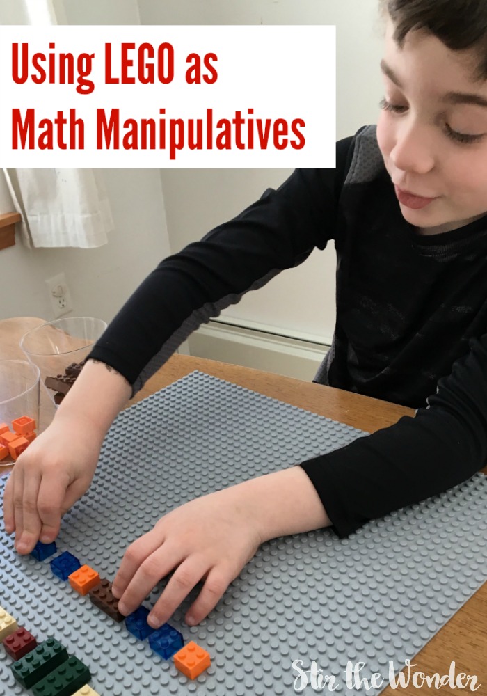 Using LEGO bricks and mini figures as Math Manipulatives can make learning math more fun!