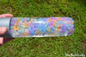 Color Changing Sensory Bottle with UV Beads