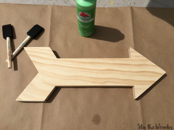 Supplies Needed to Make your own Arrow Trail Sign