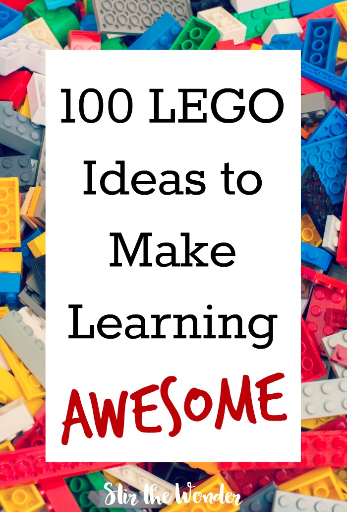 Make learning awesome and hands-on with these 100 LEGO ideas! #LEGO #homeschool